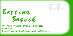 bettina bozsik business card